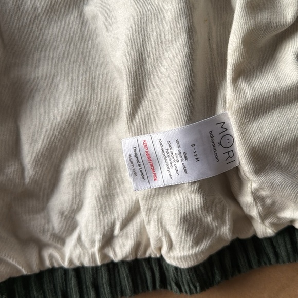 Mori Organic Christmas Set- Sherpa Corduroy Jacket, gingerbread Sweater jumpsuit - Picture 10 of 13